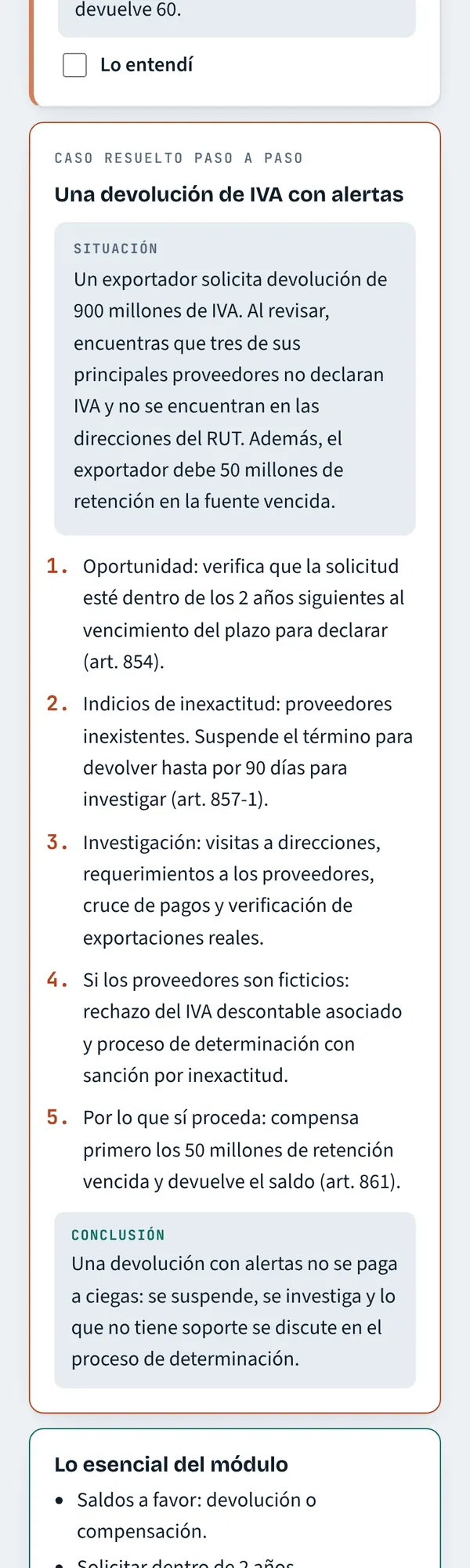 Practicas con casos resueltos: Cada caso explicado paso a paso, con la norma.